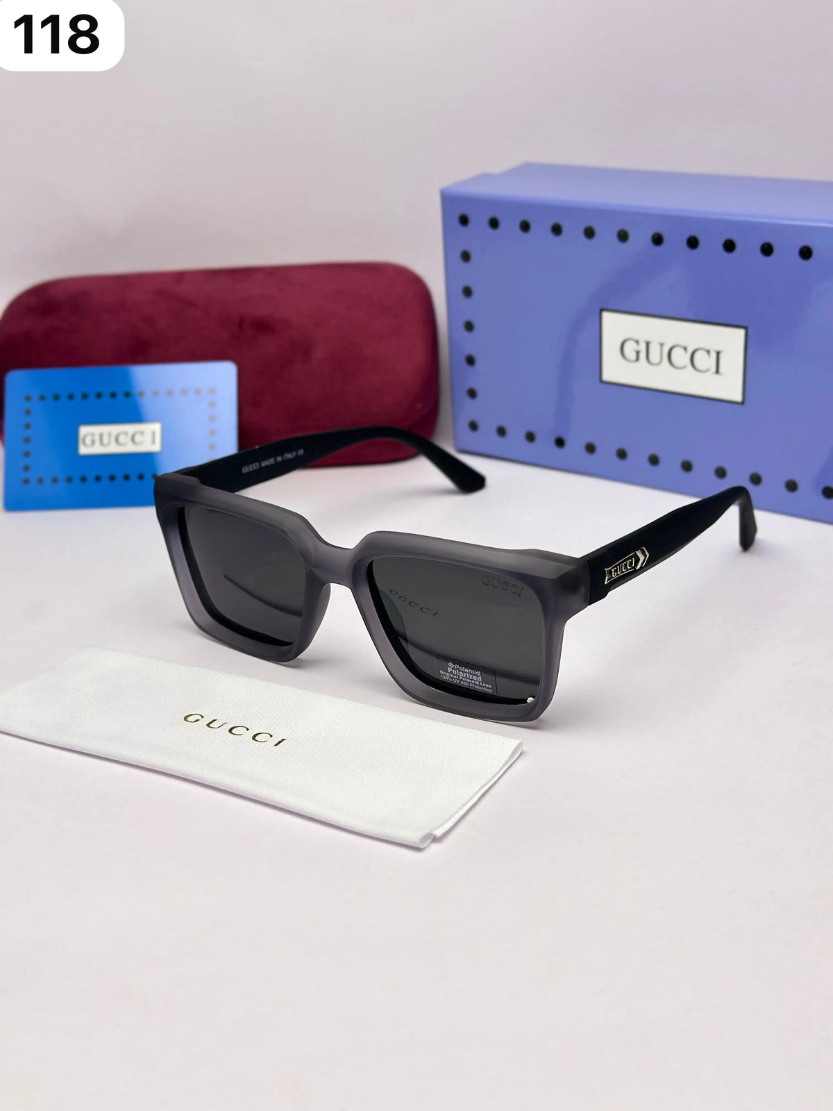 Gucci 118 Grey Black 