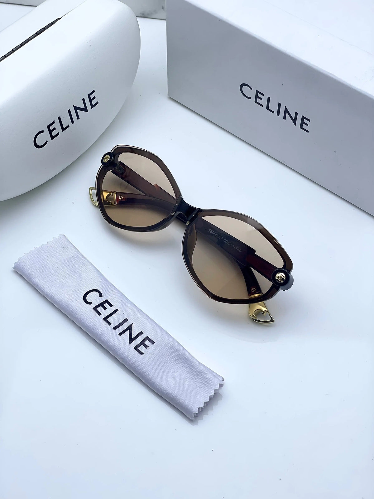 Celine 26055 Brown Peach