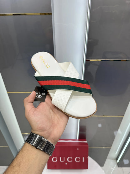 Gucci_Cross White Premium Slide