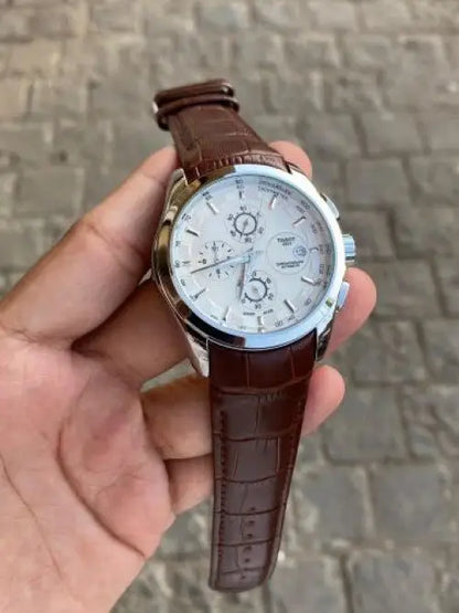 Tissot 1853 Black Silver Leather