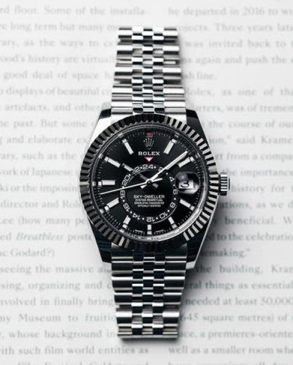 ROLEX SKY DWELLER -  SILVER BLACK