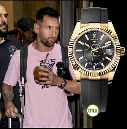 ROLEX SKY DWELLER OYSTERFLEX (GOLD BLACK)