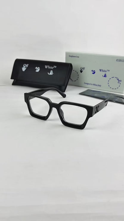 Off White Premium Jet BLACK Frame