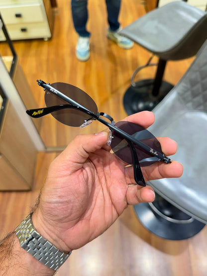 Ray ban Rocky ASAP Edition Oval All Black Tinted Sunglasses 111