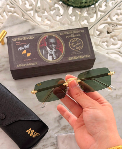 RB 888 GREEN TINTED PREMIUM SUNGLASS