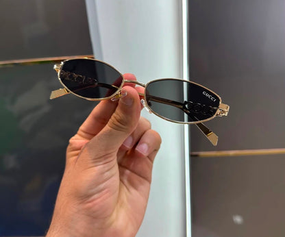 GG 3287 Black and Gold Premium Unisex Sunglasses
