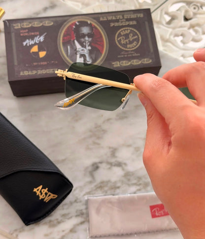 RB 888 GREEN TINTED PREMIUM SUNGLASS