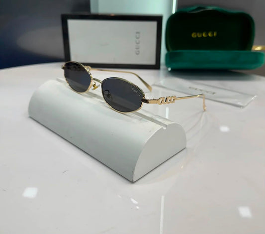 GG 3287 Black and Gold Premium Unisex Sunglasses