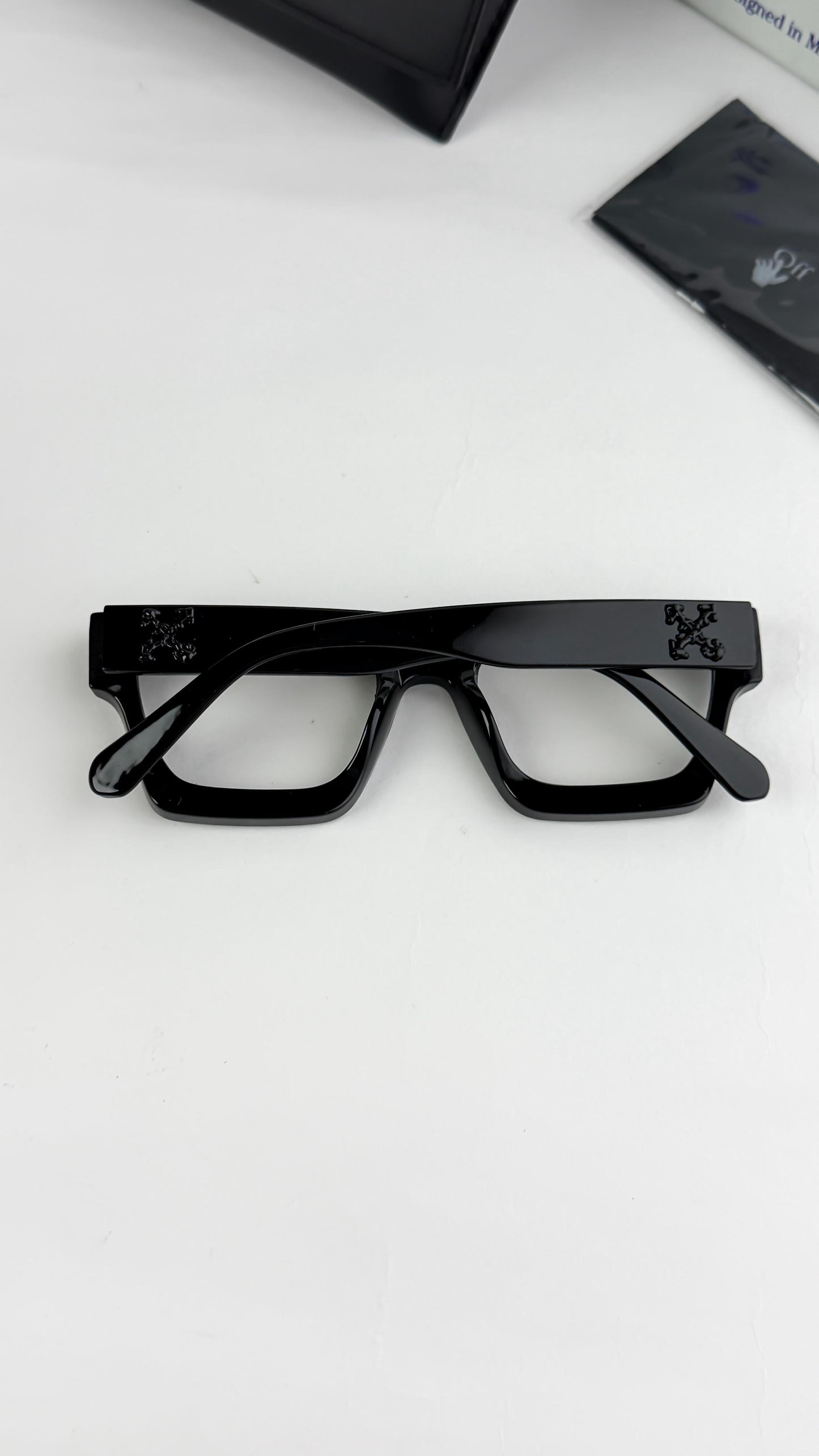 Off White Premium Jet BLACK Frame