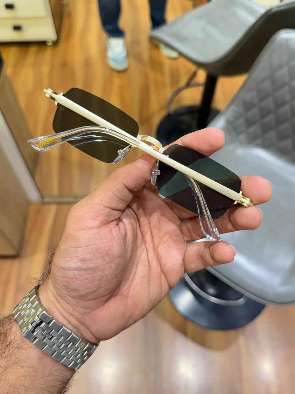 Ray ban Rocky ASAP Olive Gold Edition Sunglasses 111