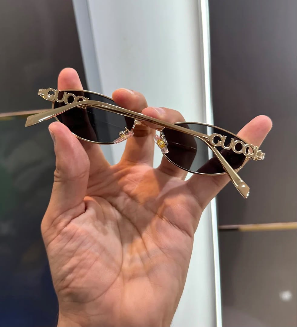 GG 3287 Black and Gold Premium Unisex Sunglasses