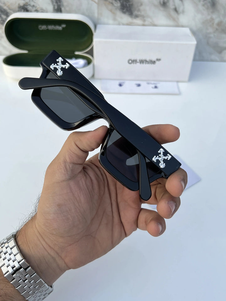 Off White Premium Black Sunglasa