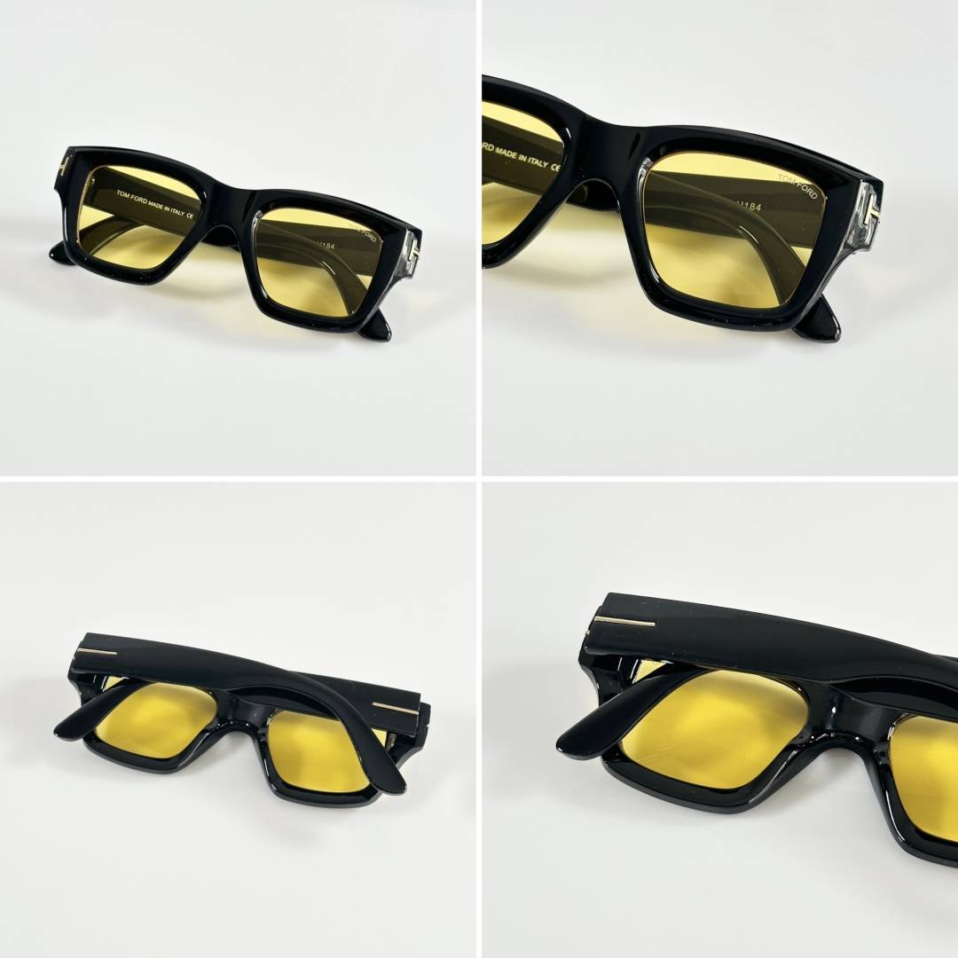 184 Black Yellow Sunglass
