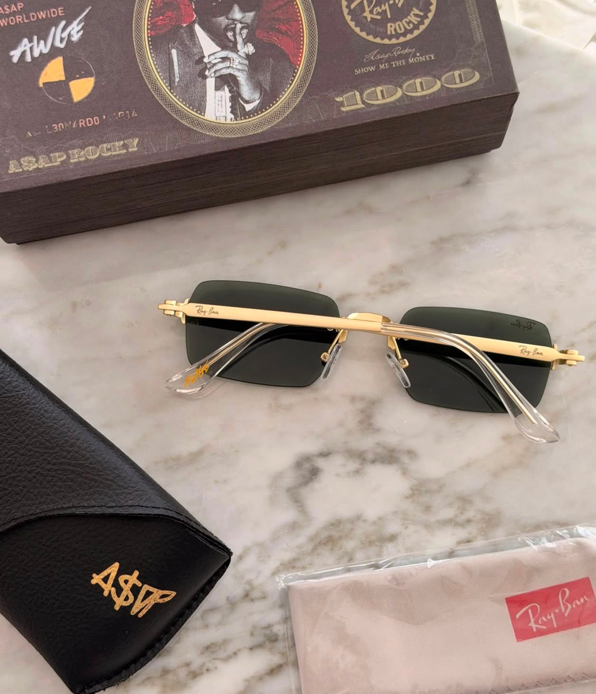 RB 888 GREEN TINTED PREMIUM SUNGLASS
