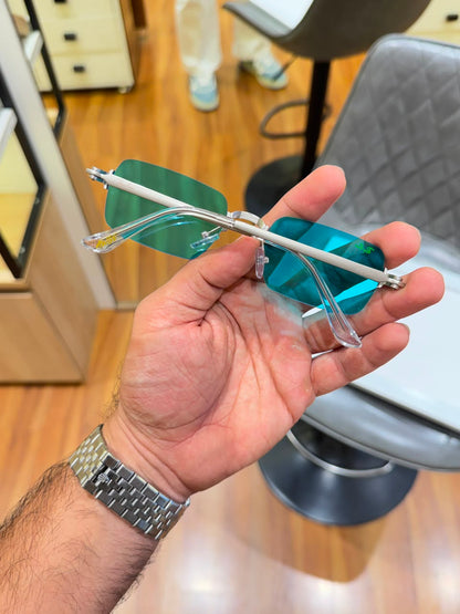 RB Tinted Aqua Blue Sunglass