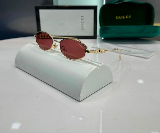 GG 3287 Ruby and Gold Premium Unisex Sunglasses