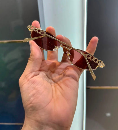GG 3287 Ruby and Gold Premium Unisex Sunglasses